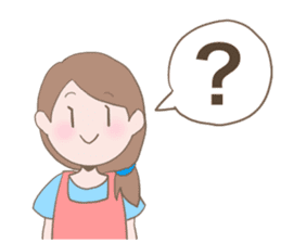 Housewife's conversation stamp sticker #12802888