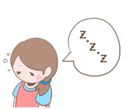 Housewife's conversation stamp sticker #12802889