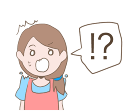 Housewife's conversation stamp sticker #12802891