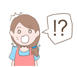 Housewife's conversation stamp sticker #12802891