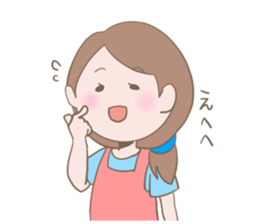 Housewife's conversation stamp sticker #12802895