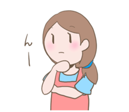 Housewife's conversation stamp sticker #12802896