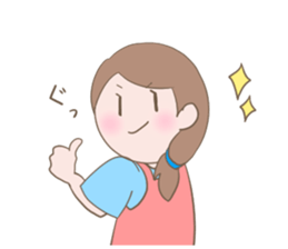 Housewife's conversation stamp sticker #12802909