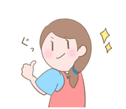 Housewife's conversation stamp sticker #12802909