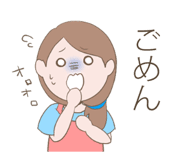 Housewife's conversation stamp sticker #12802911