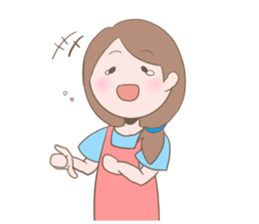 Housewife's conversation stamp sticker #12802915