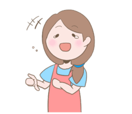 Housewife's conversation stamp sticker #12802915