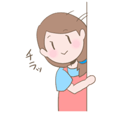 Housewife's conversation stamp sticker #12802917