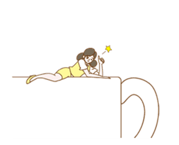 FUCHICO ON THE CUP -MOVING A LITTLE- sticker #12803368