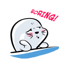 Baby Seal Bob english sticker #12803992