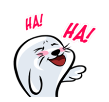 Baby Seal Bob english sticker #12804000