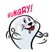 Baby Seal Bob english sticker #12804005