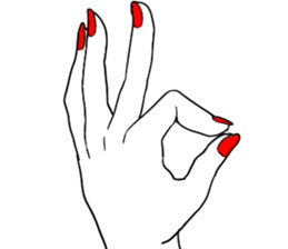 Simple hands sticker sticker #12804654