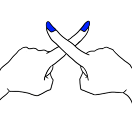 Simple hands sticker sticker #12804655