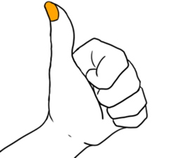 Simple hands sticker sticker #12804656