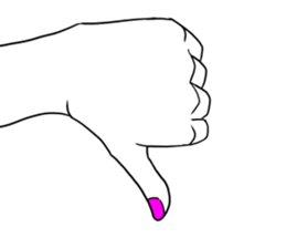 Simple hands sticker sticker #12804657