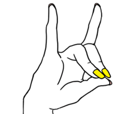 Simple hands sticker sticker #12804658