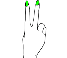 Simple hands sticker sticker #12804659
