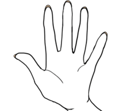 Simple hands sticker sticker #12804662