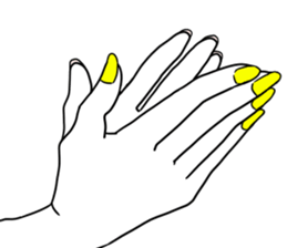 Simple hands sticker sticker #12804665