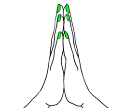 Simple hands sticker sticker #12804666