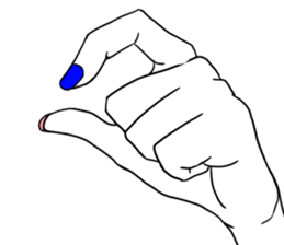 Simple hands sticker sticker #12804667