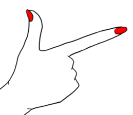 Simple hands sticker sticker #12804669