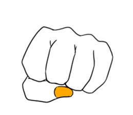 Simple hands sticker sticker #12804670