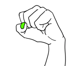 Simple hands sticker sticker #12804671