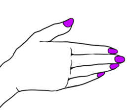 Simple hands sticker sticker #12804672