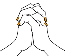 Simple hands sticker sticker #12804673