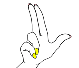 Simple hands sticker sticker #12804674
