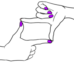 Simple hands sticker sticker #12804675