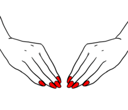 Simple hands sticker sticker #12804678