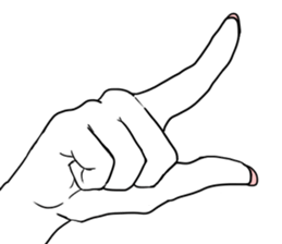 Simple hands sticker sticker #12804679