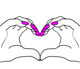 Simple hands sticker sticker #12804680