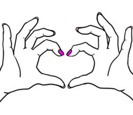 Simple hands sticker sticker #12804681
