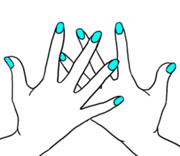 Simple hands sticker sticker #12804682