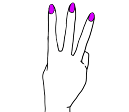 Simple hands sticker sticker #12804683