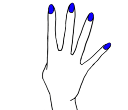 Simple hands sticker sticker #12804684