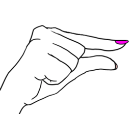 Simple hands sticker sticker #12804686