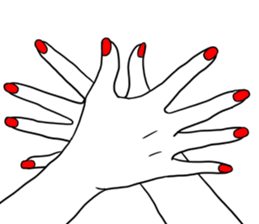 Simple hands sticker sticker #12804688