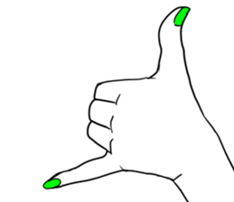 Simple hands sticker sticker #12804690