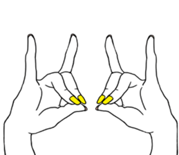 Simple hands sticker sticker #12804692