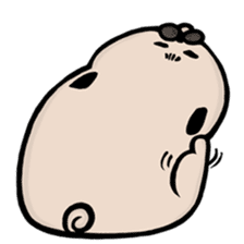 Lazy George Pug sticker #12804864