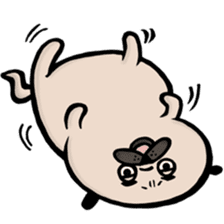 Lazy George Pug sticker #12804876
