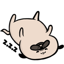 Lazy George Pug sticker #12804880