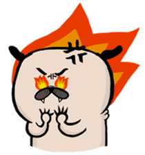 Lazy George Pug sticker #12804893