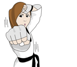 Taekwondo Girl sticker #12805094