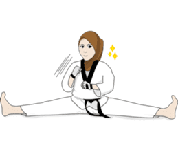 Taekwondo Girl sticker #12805097